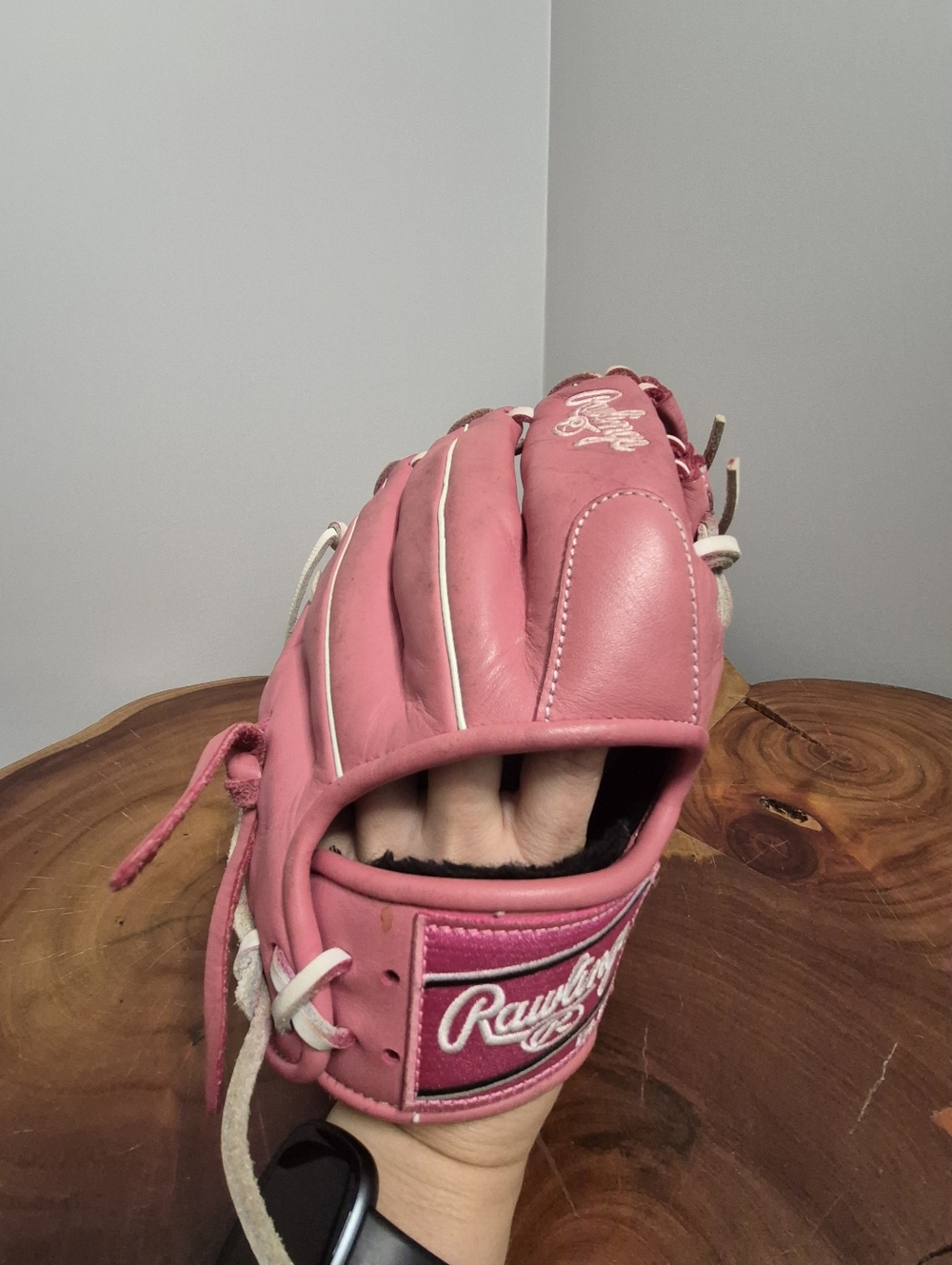 Rawlings Gold Glove GG Elite 11.5 Inch Baseball Glove Pink - Picture 7 of 13